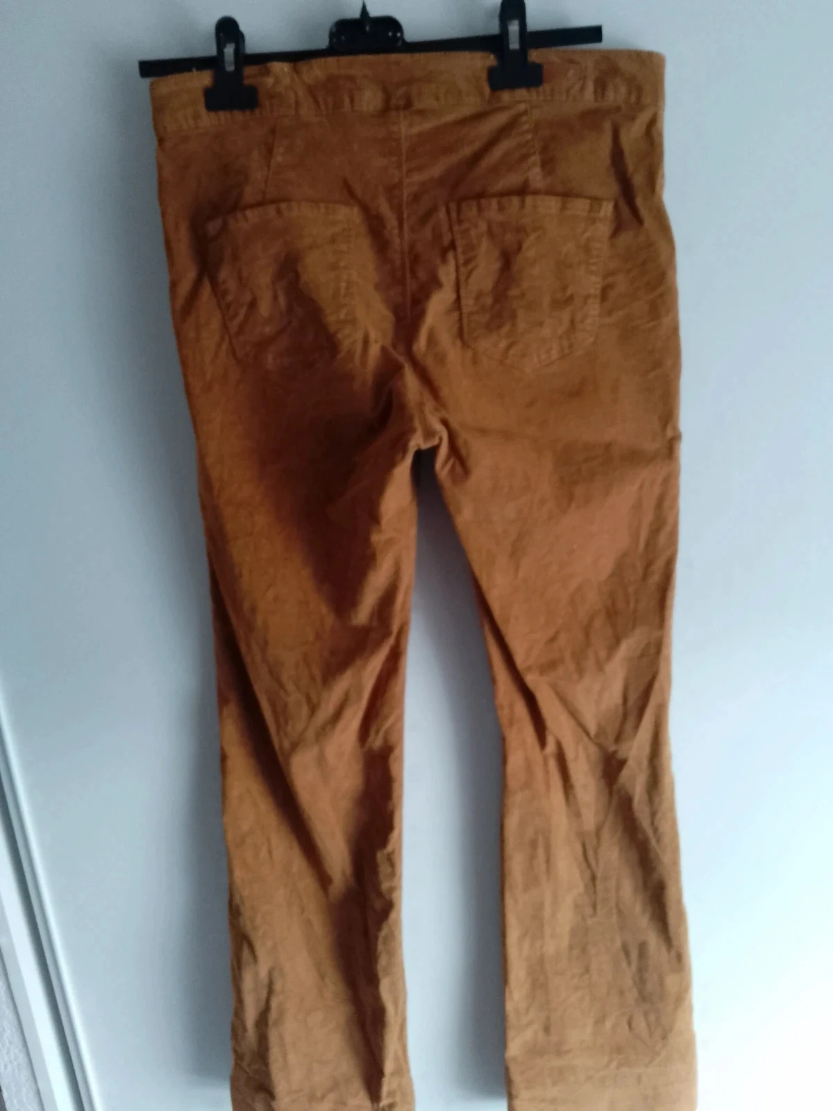 Pantalón bohemio de terciopelo 40 mostaza amarilla – photo 4